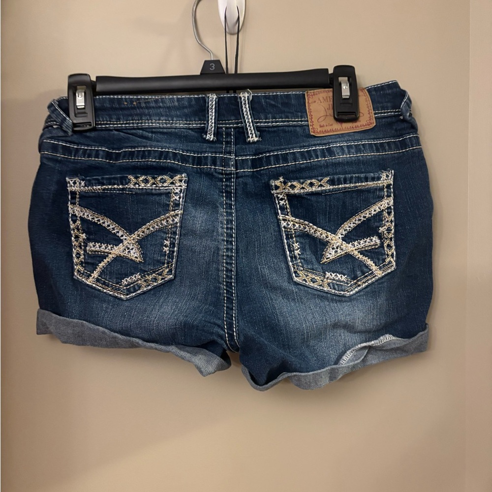Amethyst Jeans Blue Distressed Jean Shorts - Picture 2 of 2